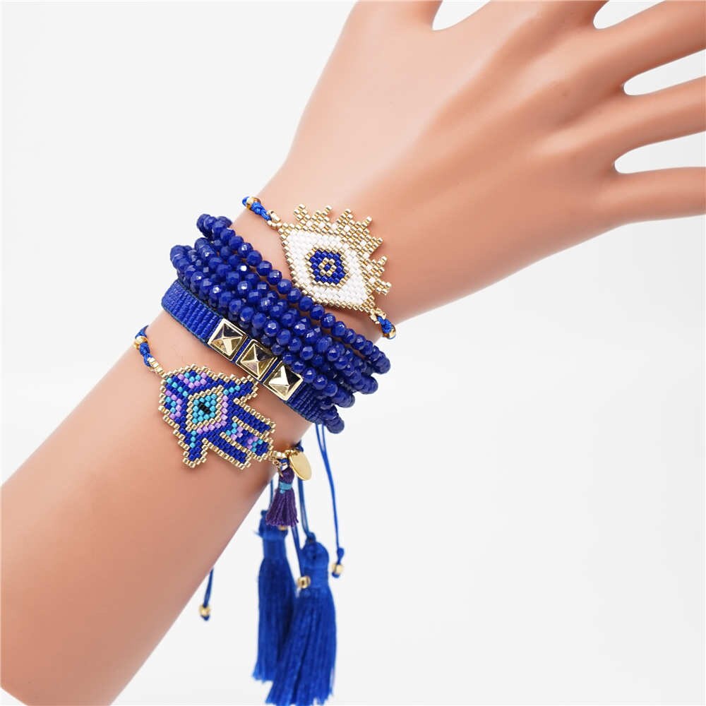 Evil Eye Bracelet Jewelry For Women Miyuki Bead Handmade Bracelets