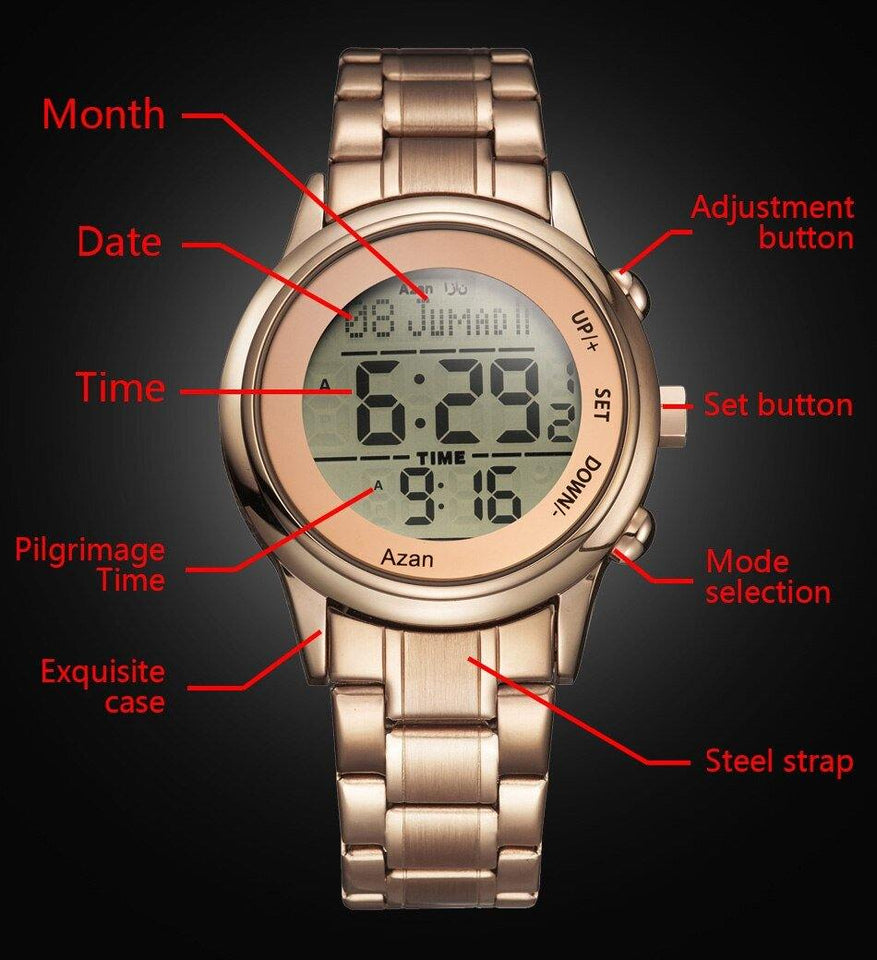 Arabic best sale digital watch