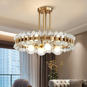 Modern Lighting French Empire Brass Gold Crystal Chandelier Bronze  Chandeliers Lighting Modern Chandeliers Light +Free