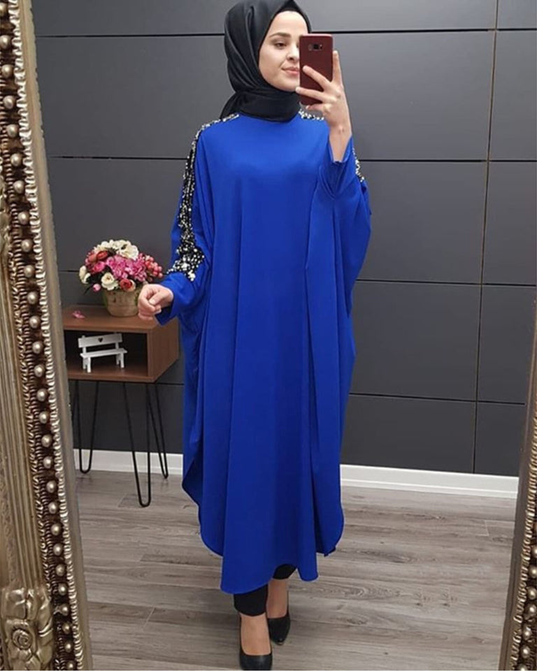 Plus Size Islamic Clothing Muslim Dress Women Dubai Long Robe Kimono S – Waislamaa Plus Size Islamic Clothing Muslim Dress Women Dubai Long Robe Kimono S – Waislamaa