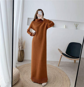 Long sleeve hotsell sweater maxi dress