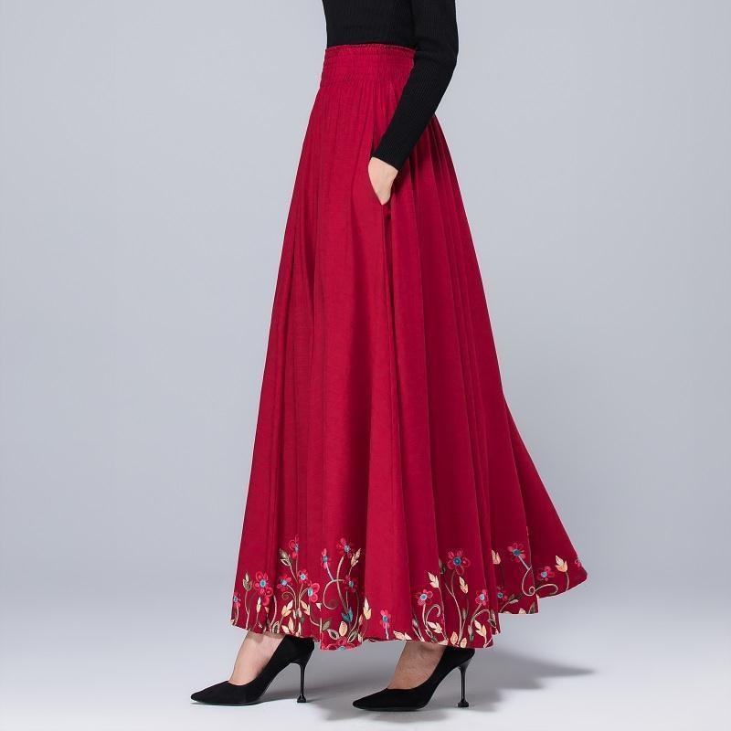 Plain sales long skirts