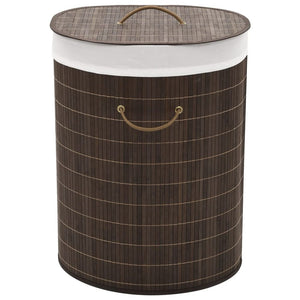 Bamboo Laundry Bin Hamper Basket Round/Rectangular/Oval Natural/Brown