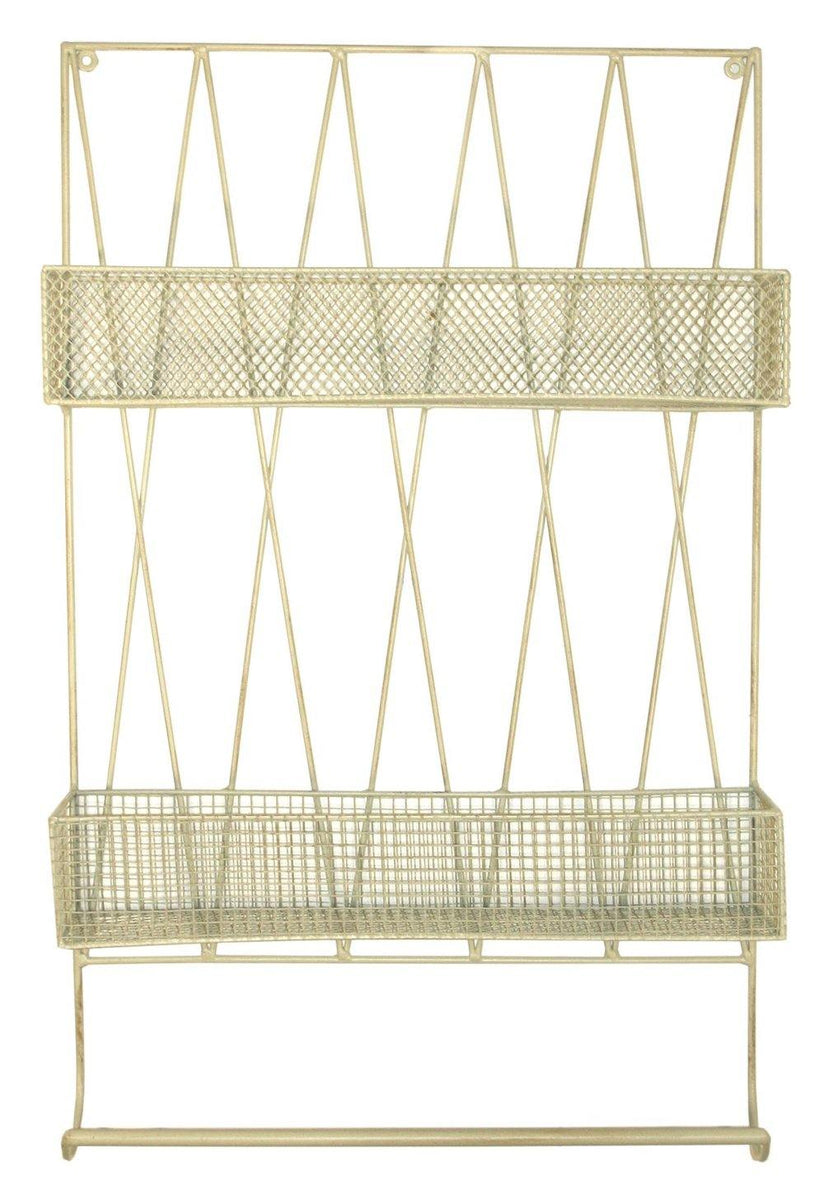 Diamond Wall Rack Diamond Wall Shelf With Rail Cream – Waislamaa