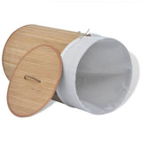 Bamboo Laundry Bin Hamper Basket Round/Rectangular/Oval Natural/Brown